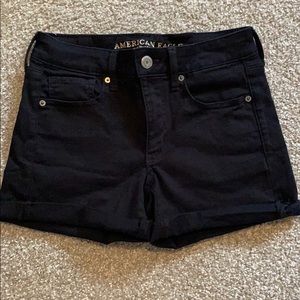 Black American Eagle Jean Shorts